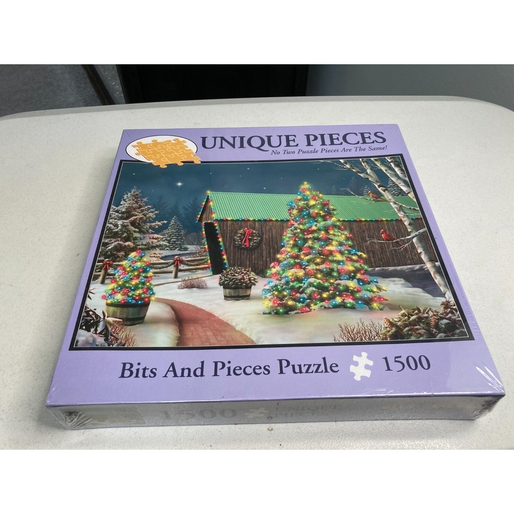 Bits and Pieces Country Lights 1500 Piece Jigsaw Puzzle 24 x 33 Christmas Sealed